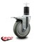 Service Caster 5'' Gray Poly Swivel 1-5/8'' Expanding Stem Caster Total Lock Brake SCC-EXTTL20S514-PPUB-158 - alternate 4